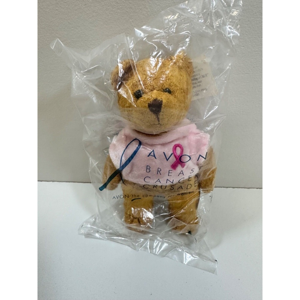 Vintage AVON Breast Cancer Crusade Bear from‎ 2001 Never Opened Still NEW SEALED